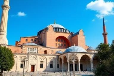 Hagia Sophia in Istanbul, a historic architectural marvel